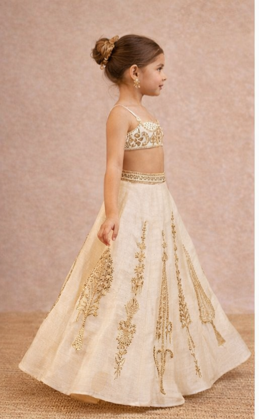 Pre Order: Golden Heritage Princess Lehenga Set
