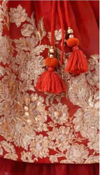 Pre Order: Laal Gulnaar Lehenga Set
