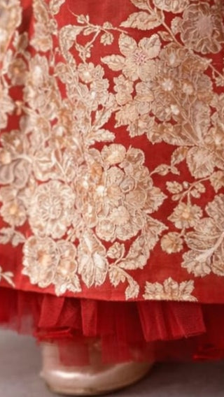 Pre Order: Laal Gulnaar Lehenga Set
