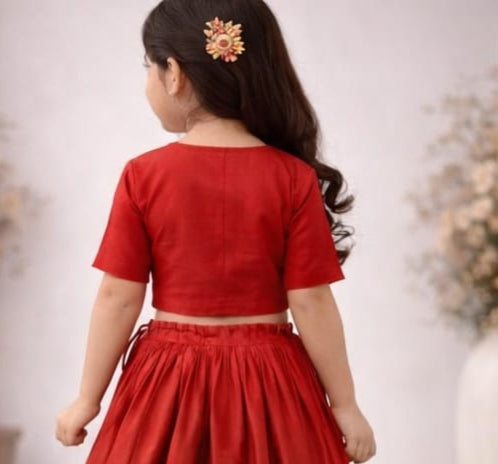 Pre Order: Laal Gulnaar Lehenga Set