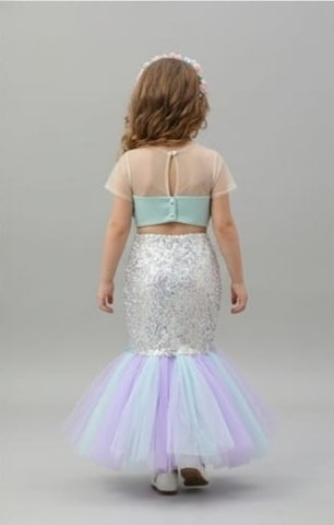 Pre Order: Ocean Pearl Mermaid Lehenga Set