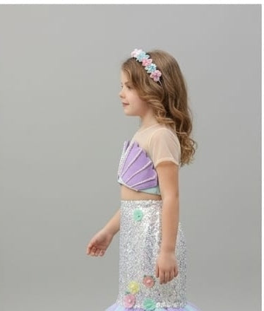 Pre Order: Ocean Pearl Mermaid Lehenga Set