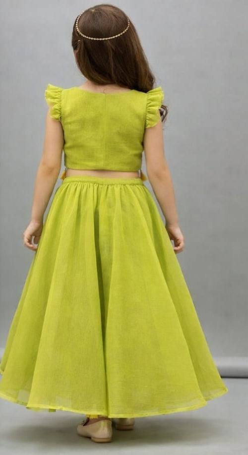 Pre Order: Emerald Meadow Lehenga Set