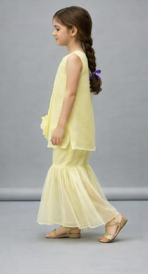 Pre Order: Buttercup Blossom Sharara Set