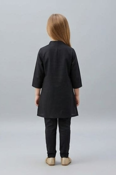 Pre Order: Midnight Lotus Kurta Set