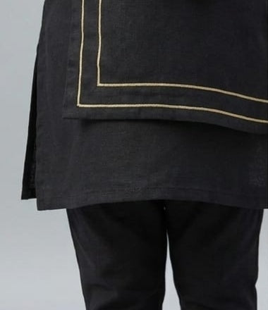 Pre Order: Midnight Lotus Kurta Set