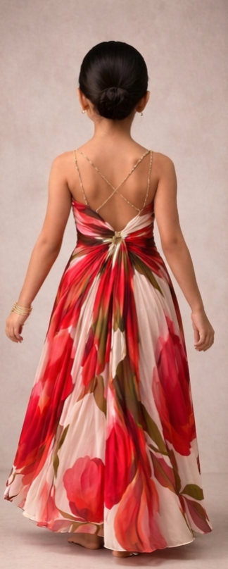 Pre Order: Ruby Garden Twirl Gown