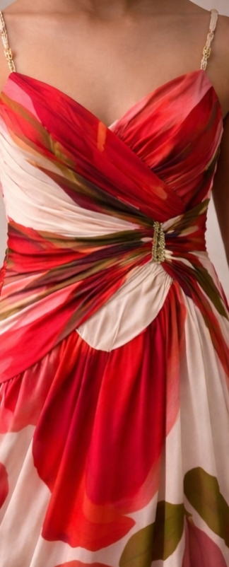 Pre Order: Ruby Garden Twirl Gown