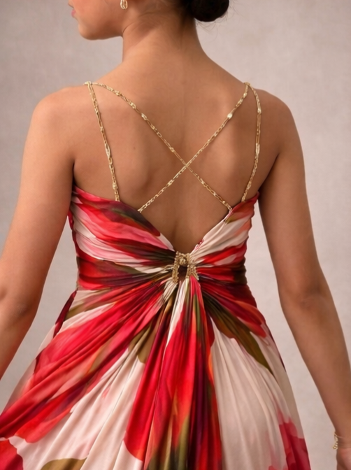 Pre Order: Ruby Garden Twirl Gown