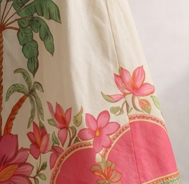 Pre Order: Palm Blossom Twirl Gown