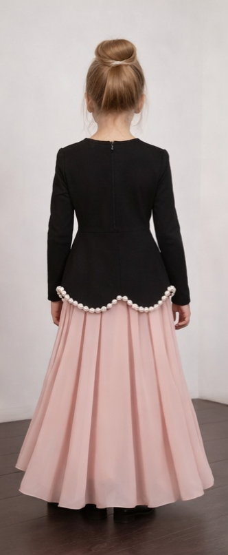 Pre Order: Blush Pearl Elegance Gown