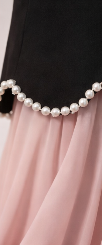 Pre Order: Blush Pearl Elegance Gown