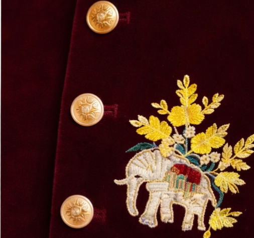 Pre Order:Rangrez Maroon Sherwani