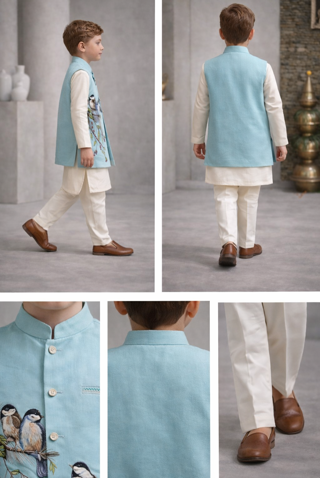 Pre Order: Udaan Motif Kurta Set With Jacket