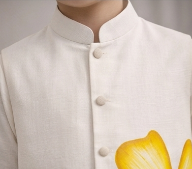 Pre Order: Sunshine bloom White Kurta Set With Jacket