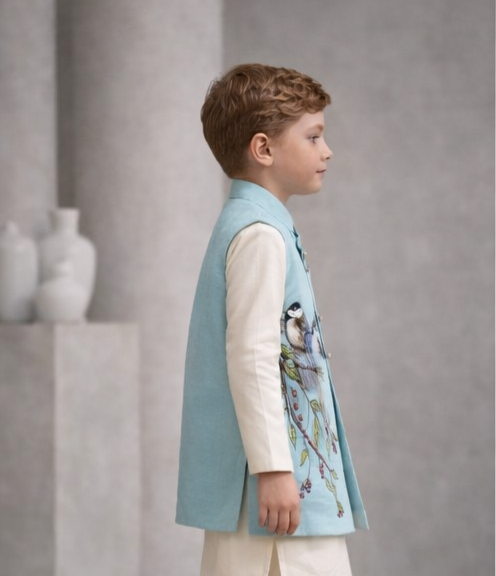 Pre Order: Udaan Motif Kurta Set With Jacket