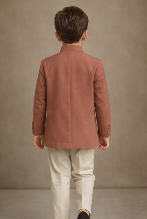 Pre Order: Solar Dune Embroidered Sherwani And Pant