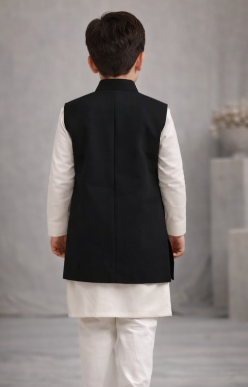 Pre Order: Rising Sun Crane Kurta Set With Jacket