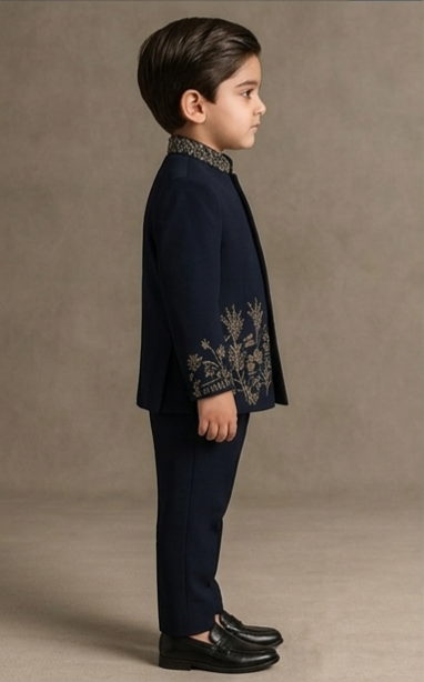 Pre Order: Royal Midnight Sherwani And Pant