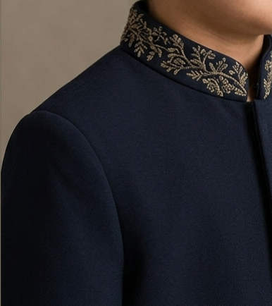 Pre Order: Royal Midnight Sherwani And Pant
