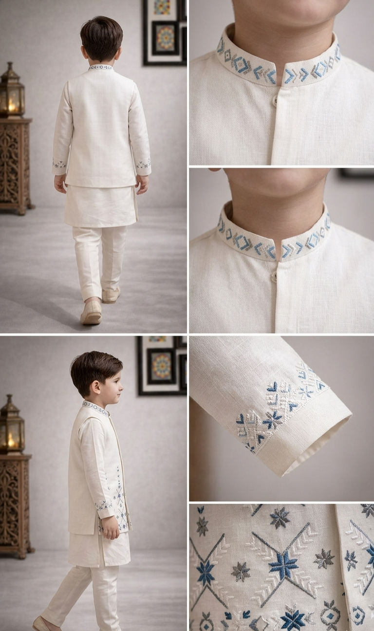 Pre Order: Parampara Loom Kurta Set With Jacket