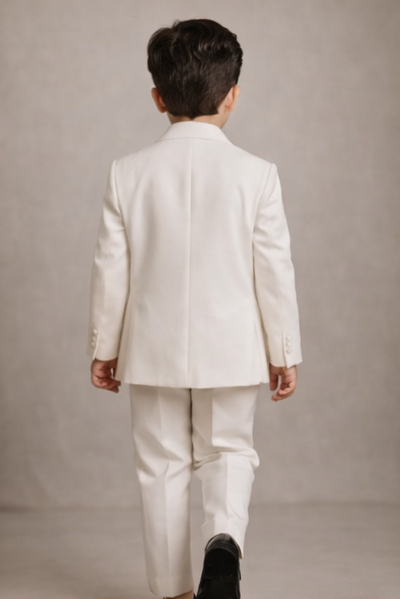 Pre Order: White Embroidered Blazer Set