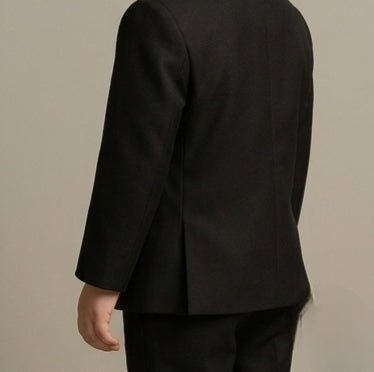 Pre Order: Stunning Black Embroidered Sherwani With Pants