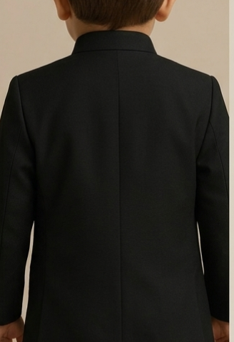 Pre Order: Black Embroidered Sherwani and Pyjama