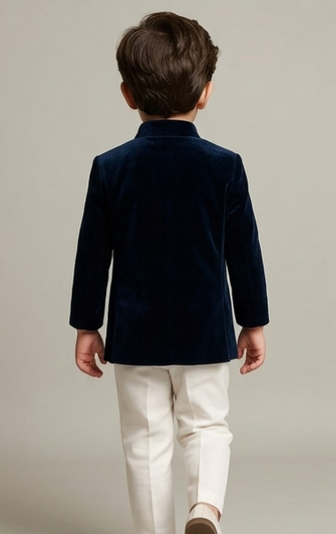 Pre Order: Stylish Cut Dana And Beads Embroidered Velvet Sherwani With Pyjama