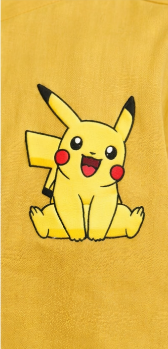 Pre Order: Yellow Pikachu Hand Painted Coord Set