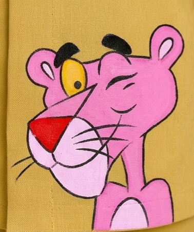 Pre Order: Yellow Pink Panther Hand Painted Coord Set