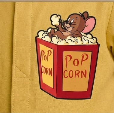 Pre Order: Yellow Pop Corn Jerry Hand Painted Coord Set