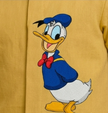 Pre Order: Yellow Donald Duck Hand Painted Coord Set