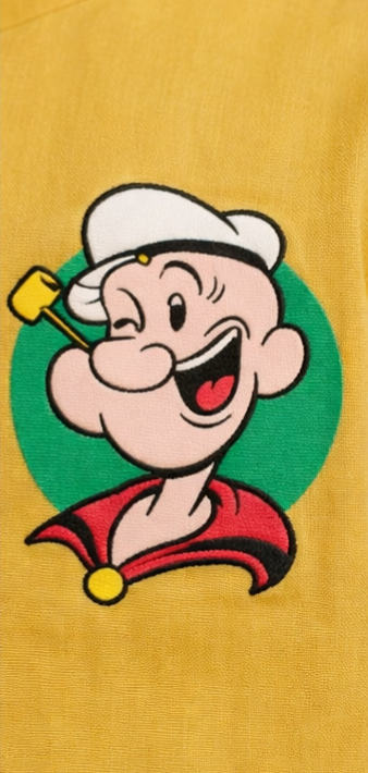Pre Order: Yellow Popeye Hand Painted Coord Set