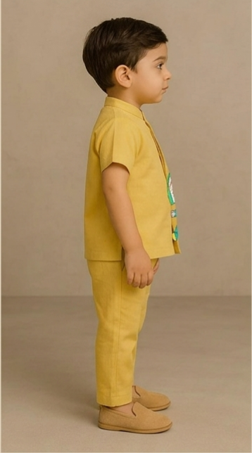 Pre Order: Yellow Cocomelon Hand Painted Coord Set