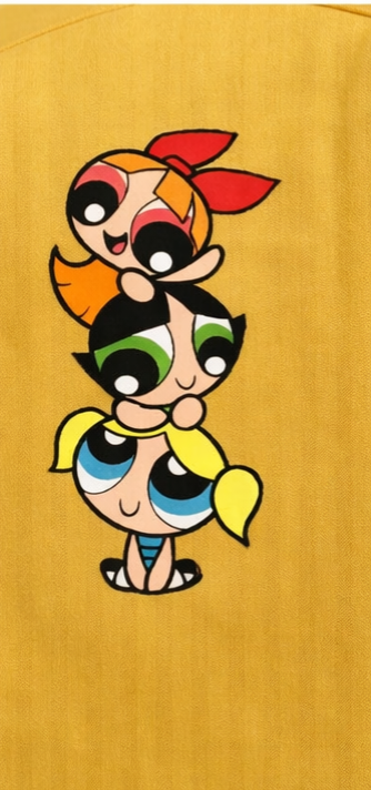 Pre Order: Yellow Powerpuff Girls Hand Painted Coord Set