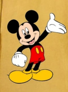 Pre Order: Yellow Mickey Mouse Hand Painted Coord Set