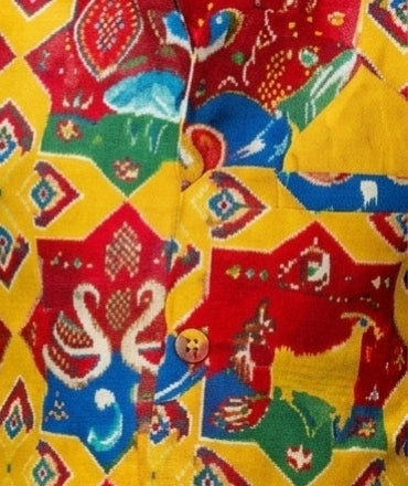 Pre Order: Ethnic Kurta With Pocket Detail Printed Jacket And Pyjama