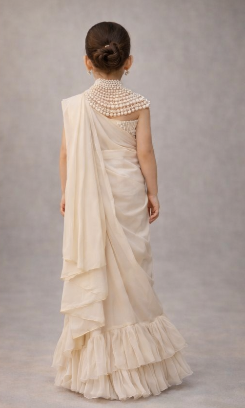 Pre Order: Noor-e-Moti Saree Set