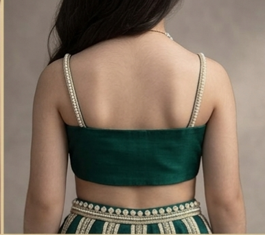 Pre Order: Rajkumari Meher Green Lehenga Set