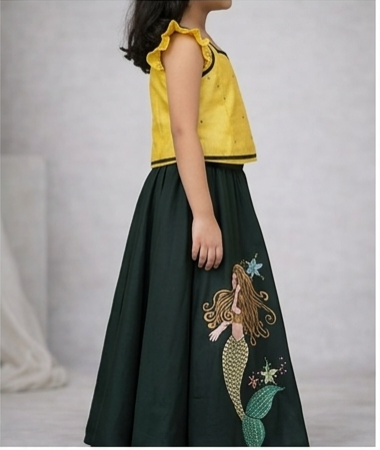 Pre Order: Mermaid Meadow Lehenga Set