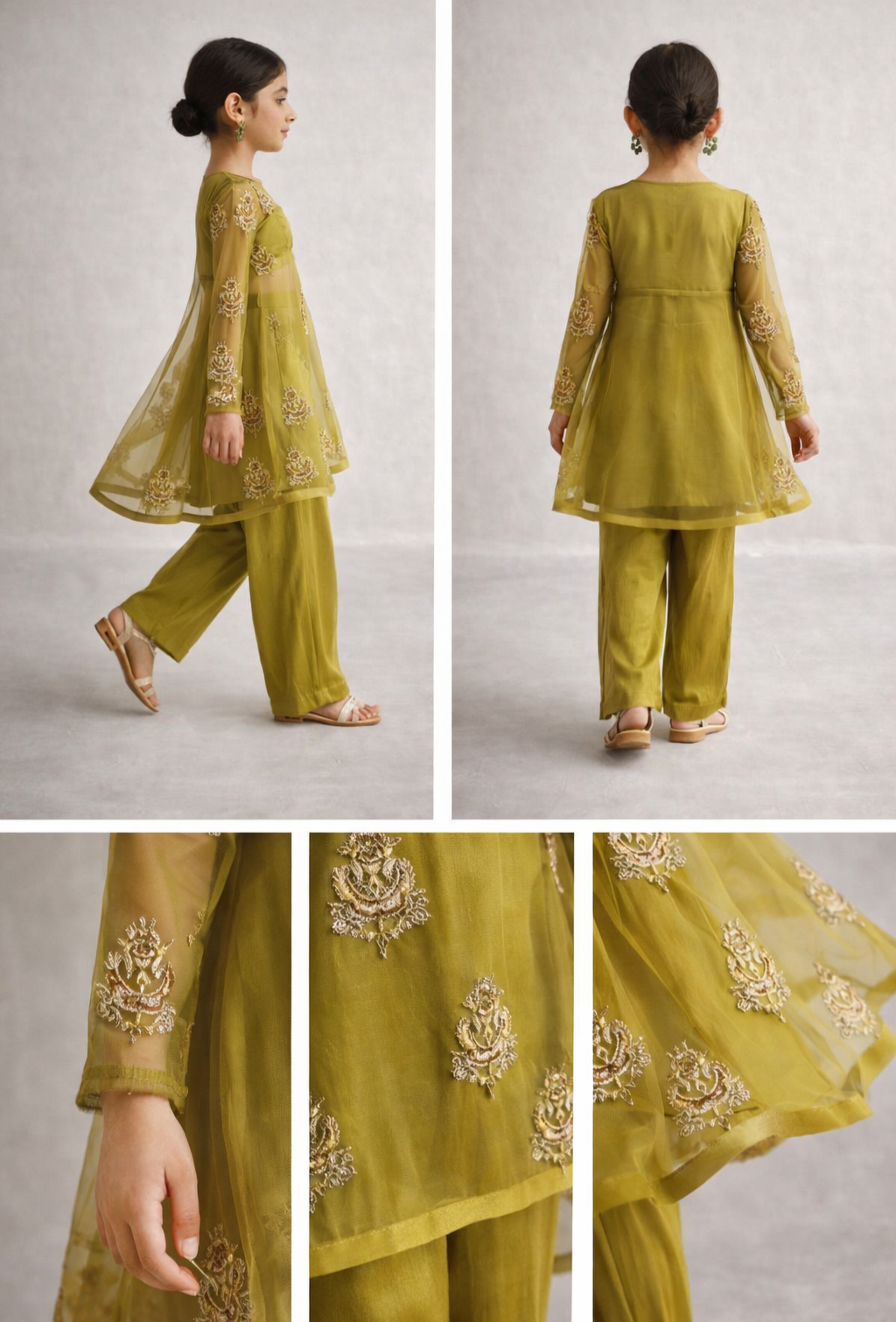 Pre Order: Olive Noor Sharara Set