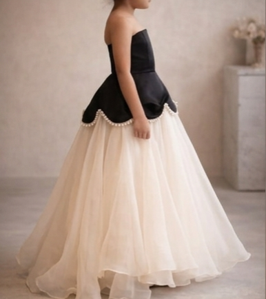 Pre Order: Pearl Noir Party Gown