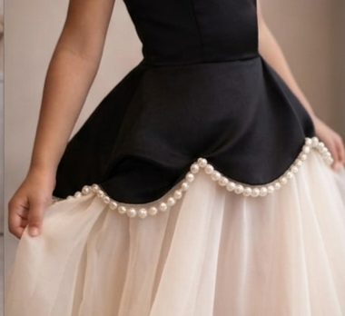 Pre Order: Pearl Noir Party Gown
