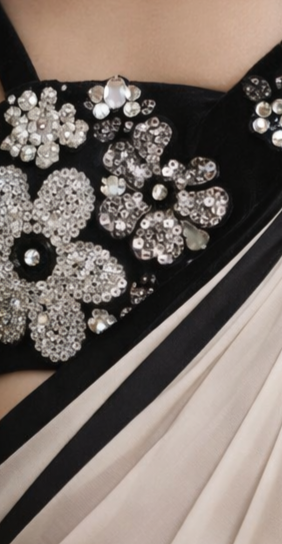 Pre Order: Pearl Shadow Saree