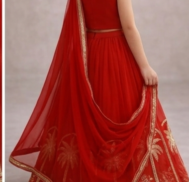 Pre Order: Aarohi Bridal Red Lehenga Set