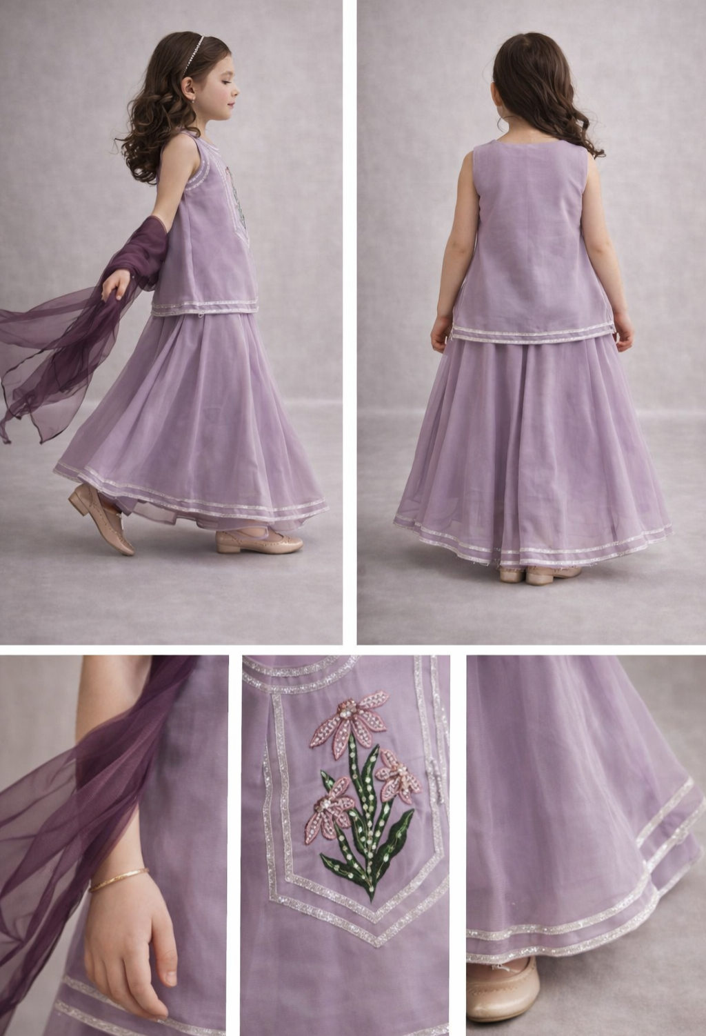 Pre Order: Lilac Lily Sharara Set