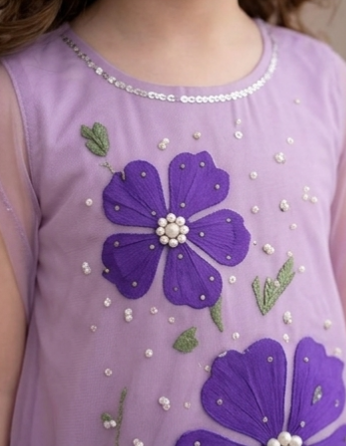 Pre Order: Flora Lavender Sharara Set