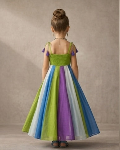 Pre Order: Peacock Bloom Gown