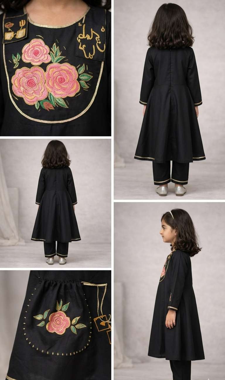 Pre Order:Zara Gul Black Set